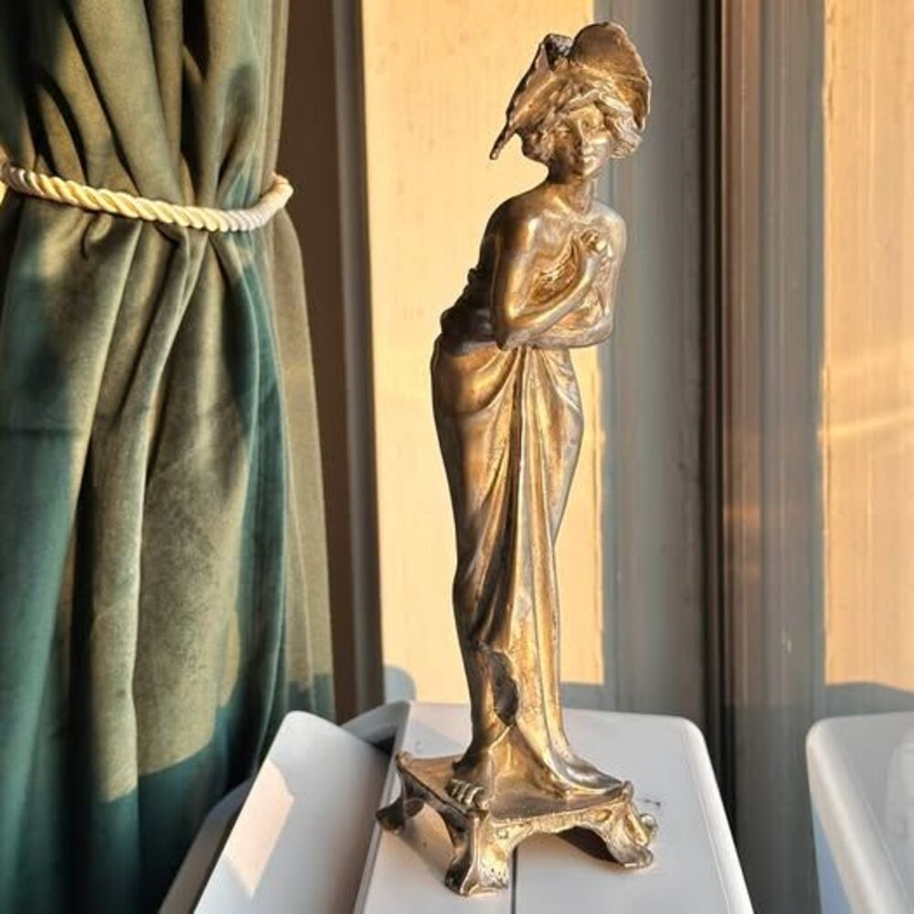 Art Nouveau “Butterfly Woman” Figurine — After Lucien Alliot (Phalène) 1984
